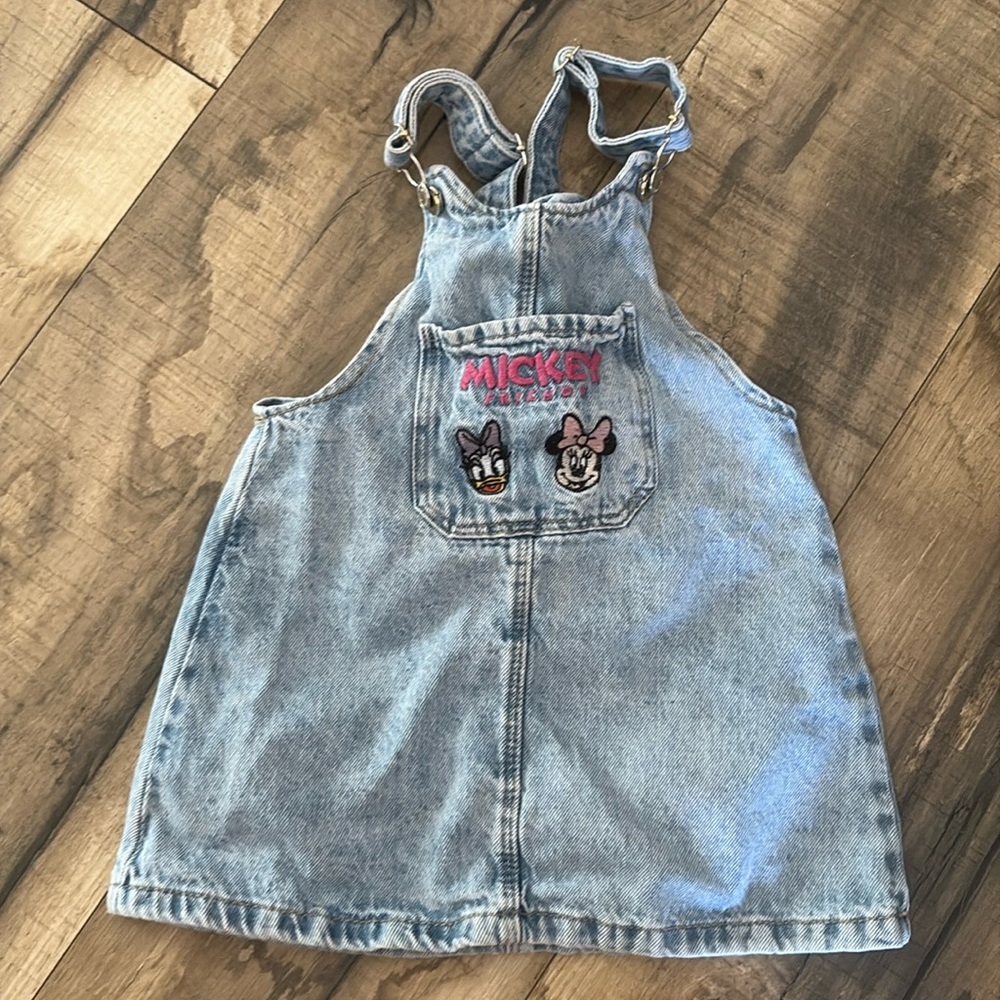 Zara Disney, overall Jean dress.
